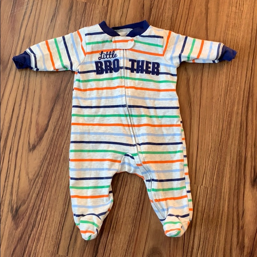 Little brother sleeper onesie